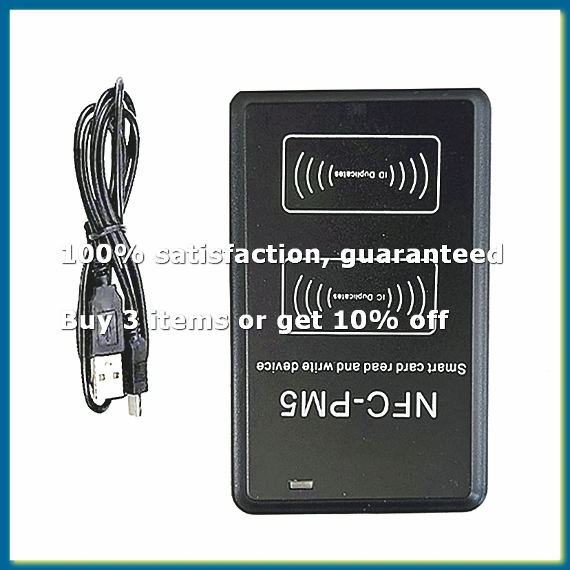 IC/ID Reader Writer NFC Encryption Decoding Duplicator 125KHz 13.56MHz Frequency Copier RFID Card Reader-DT30