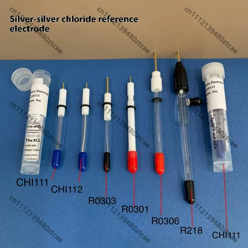 Saturated Silver Chloride Reference Electrode 6x65mm Ag/AgCl Stable Testing Electrode for  Analysis Experiment Use