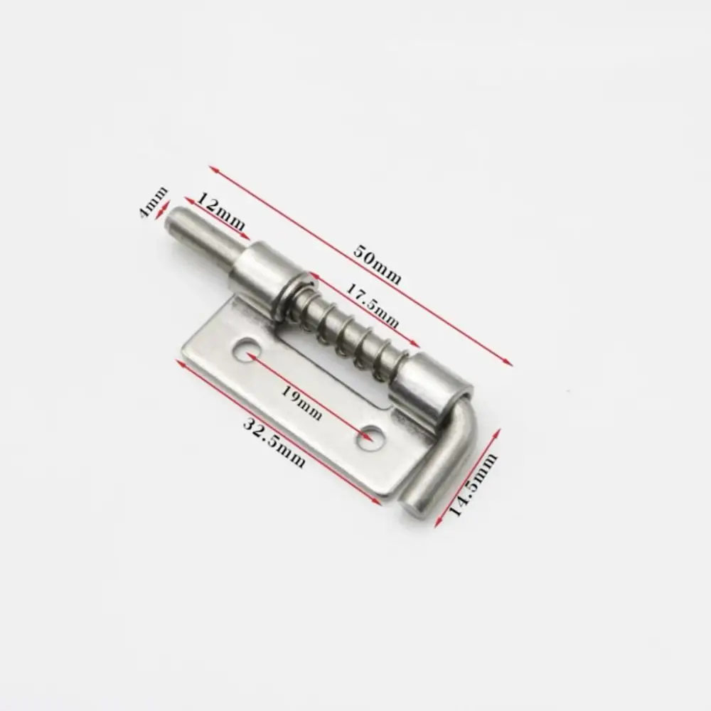 Stainless Steel Spring Loaded Door Lock Bolts Anti-theft Catch Lock Sliding Bolts Lock Padlock Clasp Cabinet Latches