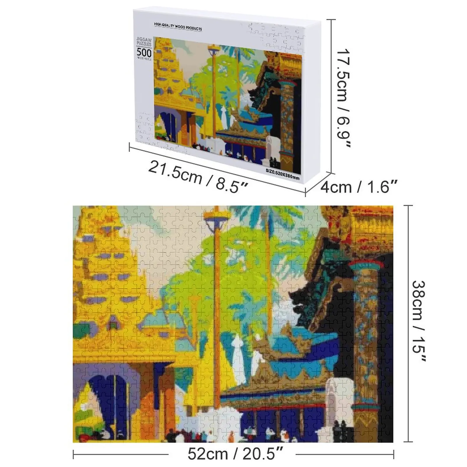 بورما: خمر 1930 السفر والسياحة طباعة بازل قطع مخصص هدية الطفل مخصص لعبة أطفال اسم مخصص لعبة أطفال لغز