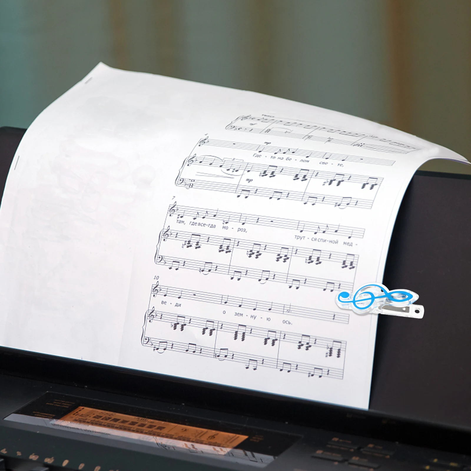 

10pcs Piano Sheet Music Clip Plastic Book Page Holder For Guitar Notes Durable Stationery Binder Clips Smooth Finish Unique