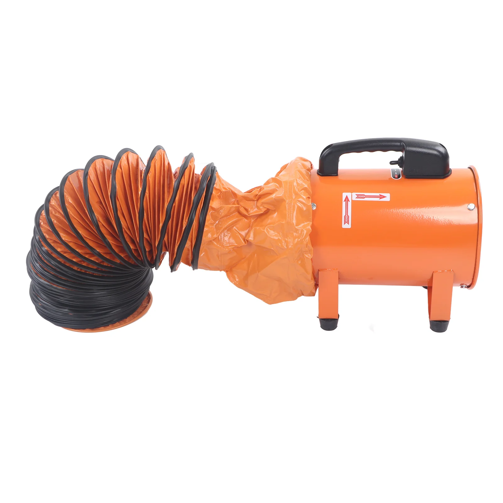 Duct Hosing PVC Flexible for Exhaust Fan Heavy Duty 8in with S Shaped Hook Steel Bracket PVC Flexible Duct Hosing