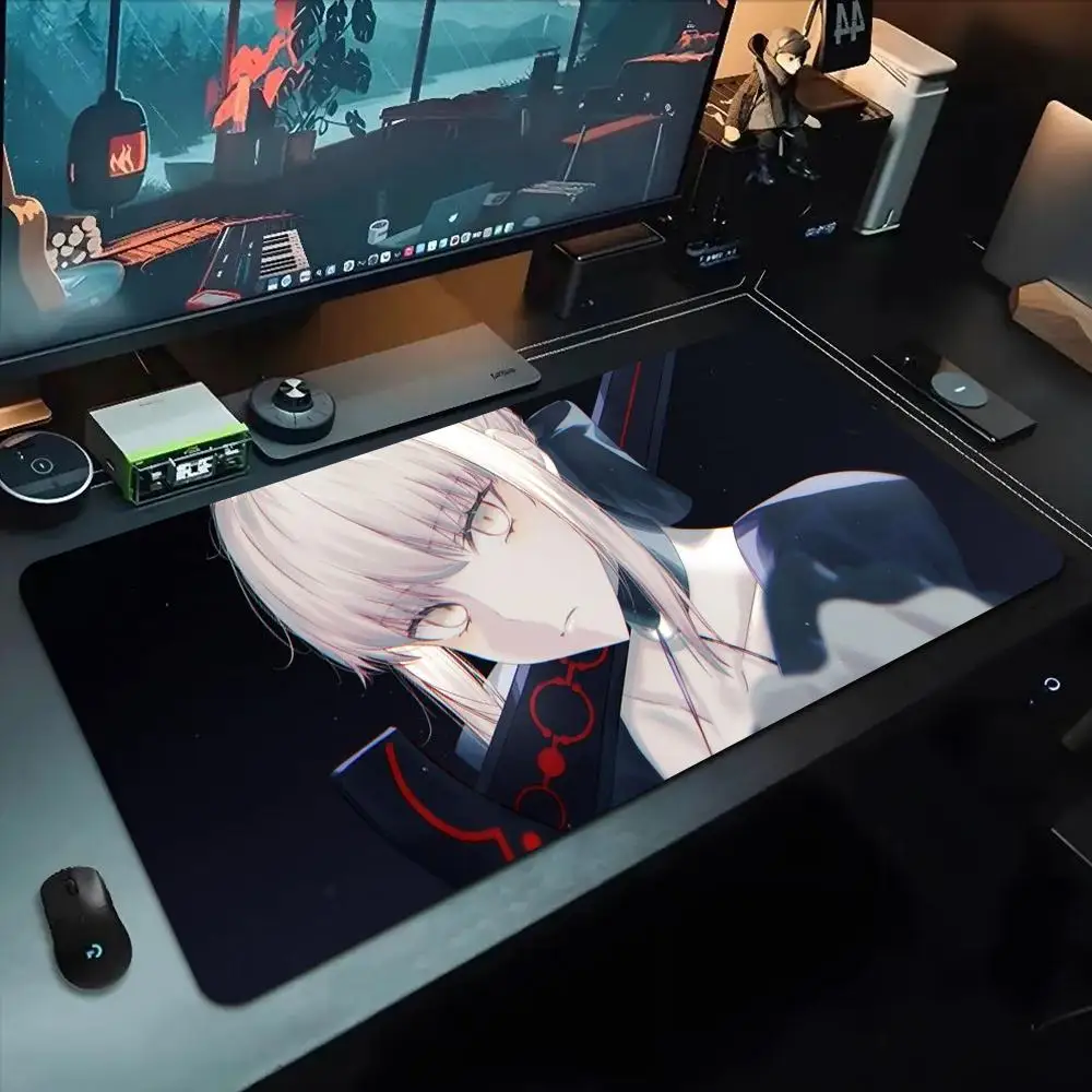 

fate saber Mouse Pad 500X1000 mm Large Gaming Mousepad Gamer XL Rubber Otaku Keyboard Pad Laptop Desk Mat
