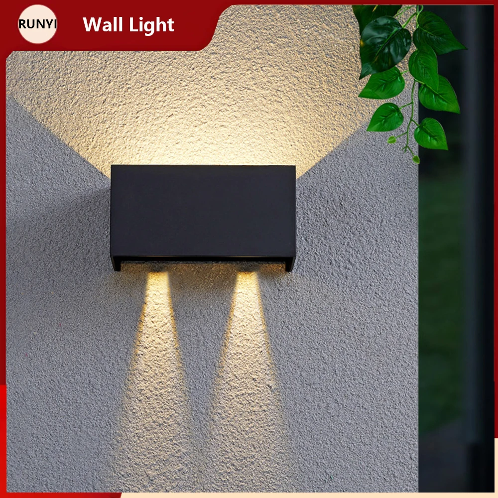 

Outdoor Wall Lamp Waterproof Modern Simple Night Lamp Living Room Led Light Dimming Outdoor Stairs Aisle Balcony Wall Lamp