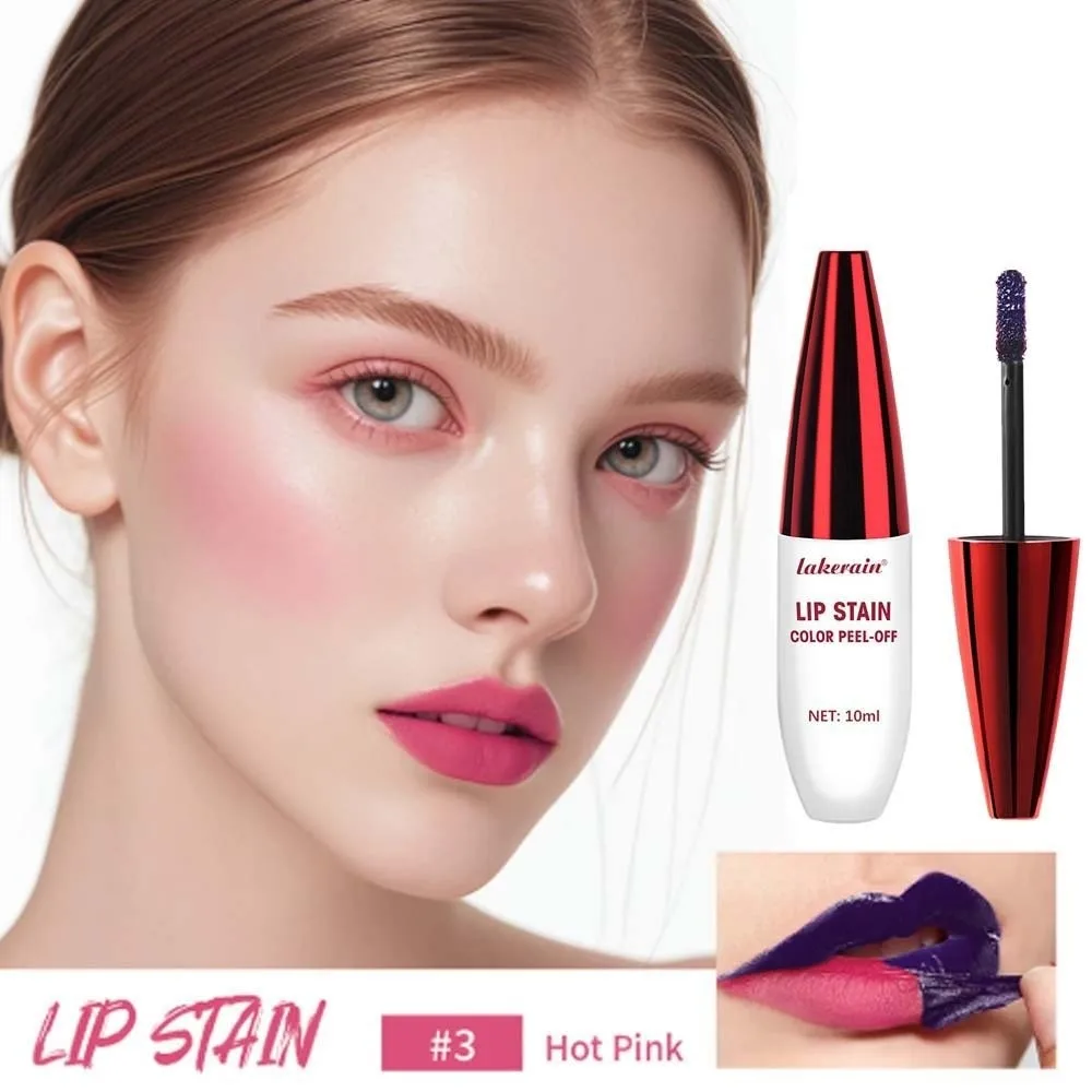 2 pezzi di rossetti lucidalabbra staccabili a lunga durata trucco smalto per labbra set 10 ml fragranza di frutta opaca macchia per labbra negozio di trucchi