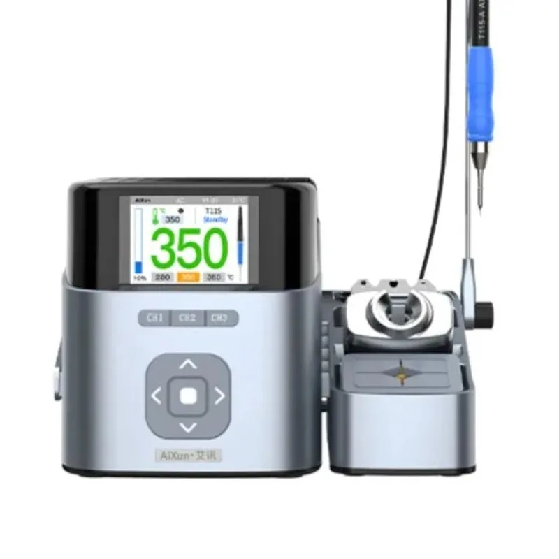 T405 T410 Intelligent Soldering Station LED Display with Electric Soldering Iron T115/T210 for Mobile Phone BGA Repair