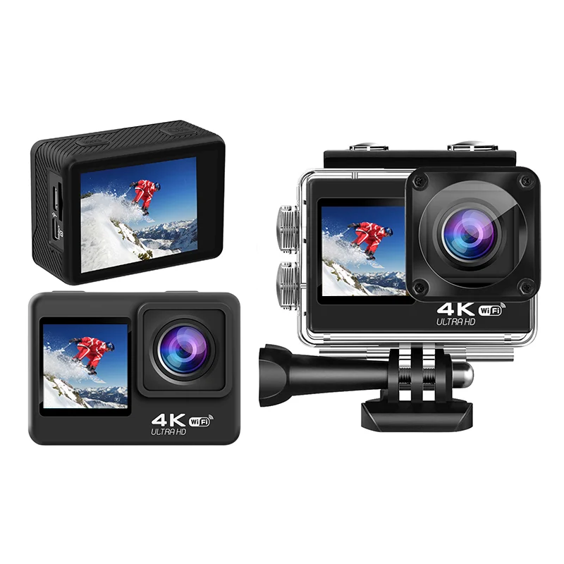 

New Year 4K 1080P Full HD Mini H.264 Manual Wifi Waterproof Helmet Underwater Sport DV Camcorder Action Cam Camera