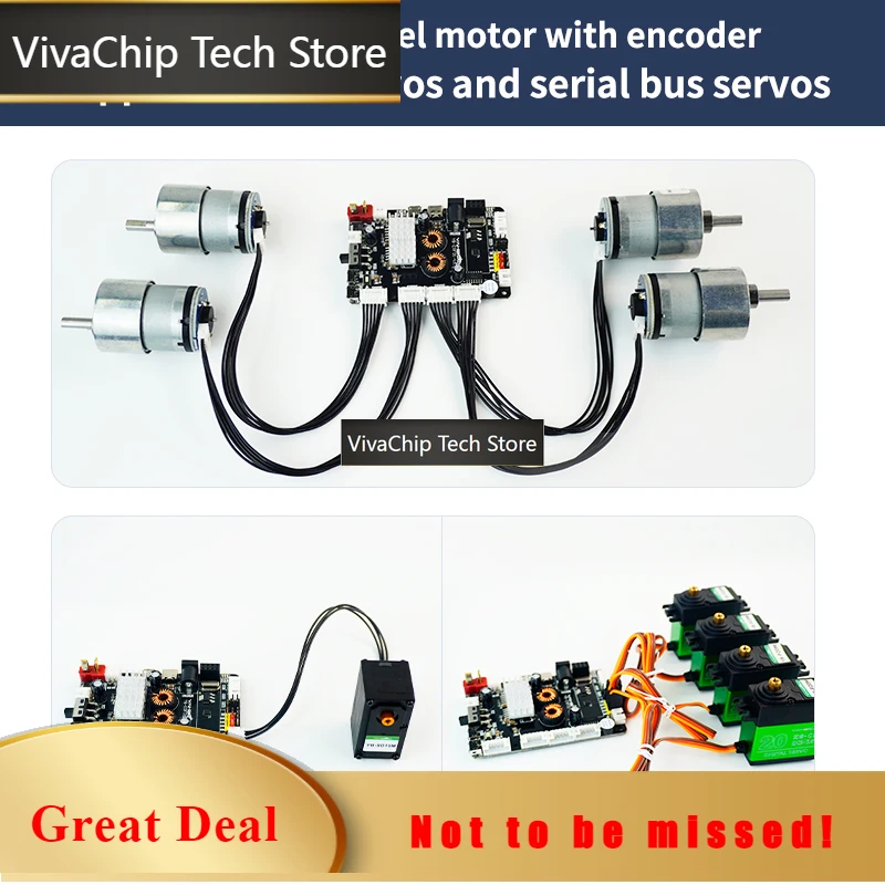VivaCTYahboom Four-way PWM Servos And Up To 6 Serial Bus Servos Mecanum Omnidirectional Vehicle Structure For Jetson Nano