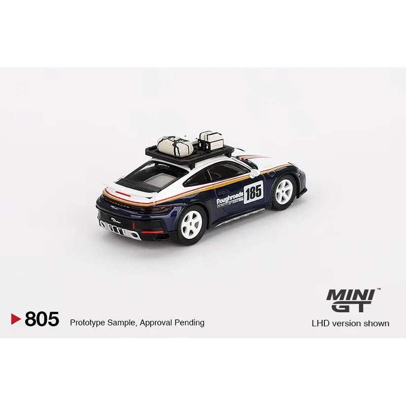 MINIGT In Stock 1:64 Porsche 911 992 Dakar Rallye Design Package Diecast Model Collection Toys 780 805