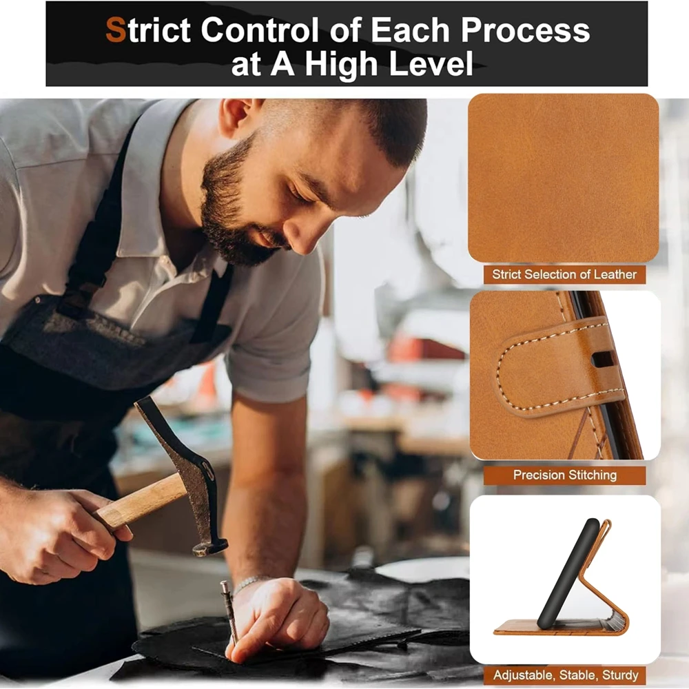 قسط المغناطيسي الجلود فليب جراب هاتف آيفون 17 17Pro 17Air 17Plus 16 E 15 Plus ProMax Pro زهرة غطاء المحفظة فتحة للبطاقات #5