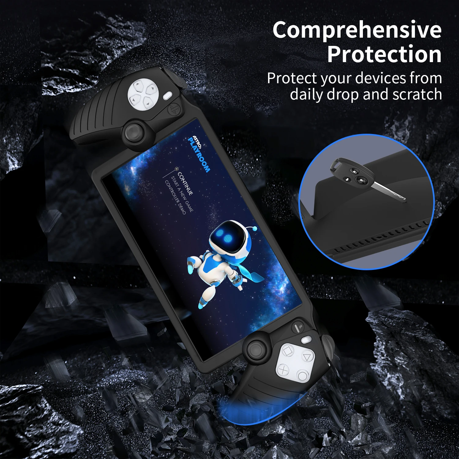 حافظة غطاء واقي من السيليكون RGEEK لبلاي ستيشن ، مشغل عن بعد ، جلد واقي لبوابة PS5 ، مقاوم للصدمات ، مضاد للخدش