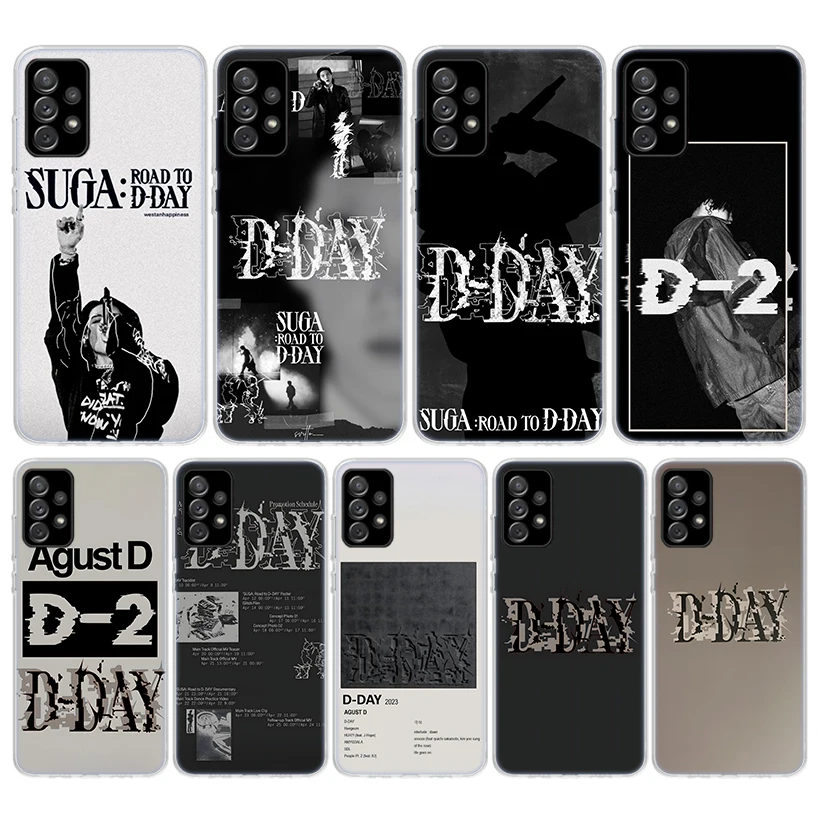 SUGA D-DAYs Phone Case For Samsung Galaxy A55 A54 A52 A53 A16 A15 A14 A12 A13 A25 A24 A22 A23 A35 A34 A32 A33 A05S A04S