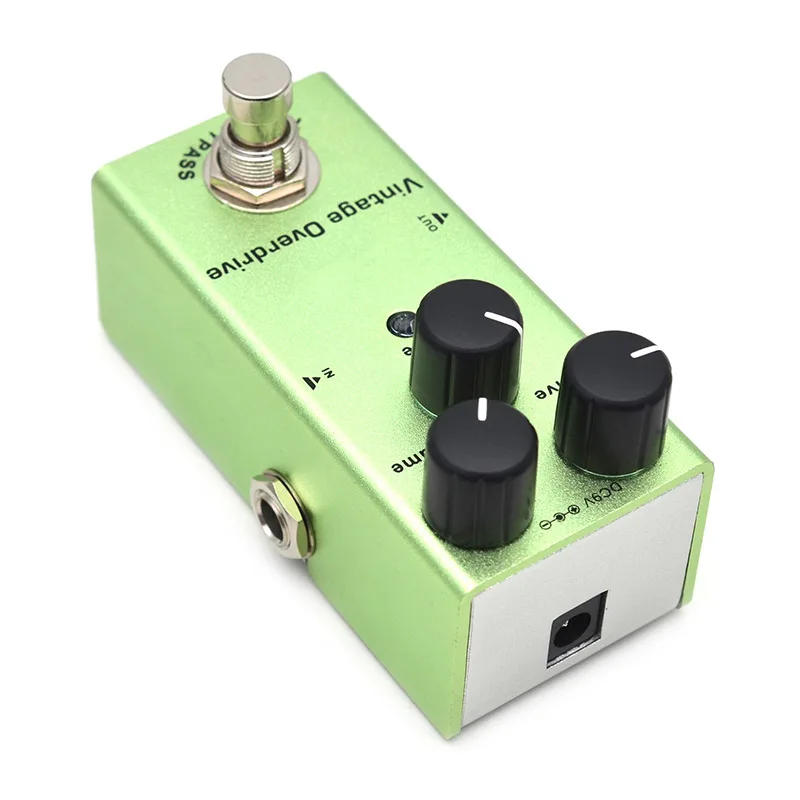 Vintage Overdrive Pedal Guitar Effect Pedal True Bypass Aluminum Shell Guitar Effect DC9V Single Mini Guitar Pedal view 5