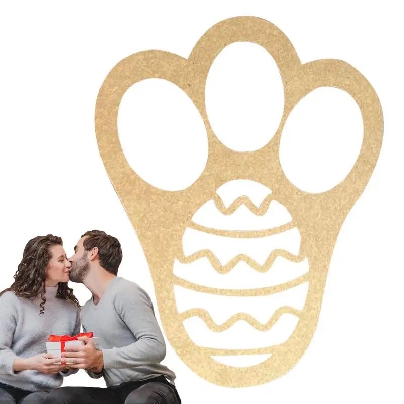 Easter Bunny Footprint Stencil Animal Tracks Template per vernice decorazioni natalizie fai da te per decorare la scala della porta della finestra e