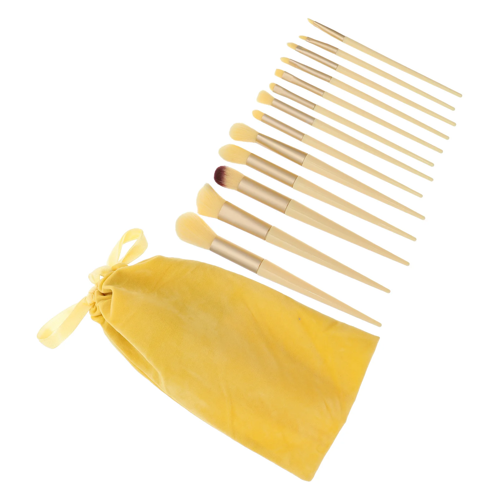 1Set Makeup Brush Set Blush Loose Powder Brushes Portable Travel Storage Bag Supple Artificial Fiber Professional Face Cosmetics