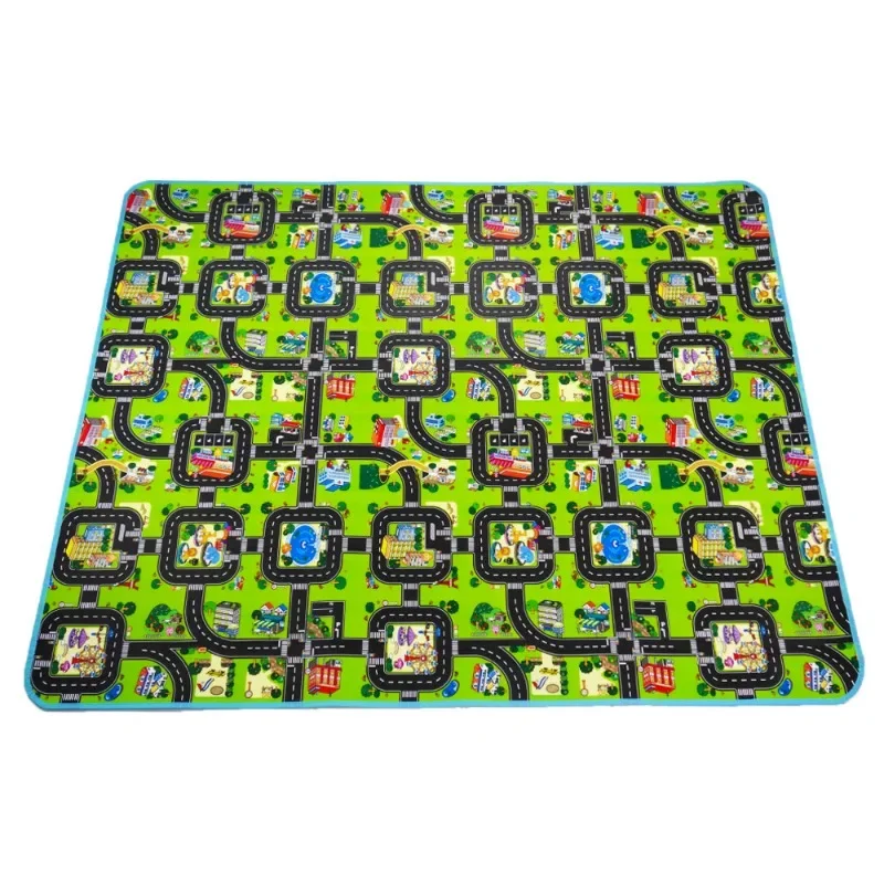 Alfombra de juego para bebés, alfombra para niños, juguetes de suelo suave, suelo suave para tráfico, decoración del hogar, rompecabezas de espuma EVA para niños, alfombra para niños