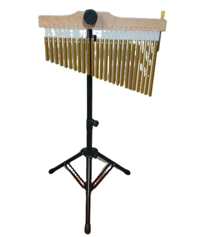 

Hot Sale High Quality Metal Gold Colour Adjustable 25 Syllables Wind Chime Musical Instrument for Beginners