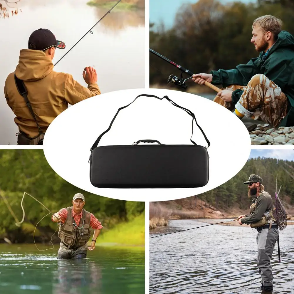 

Practical Large Capacity Water-Resistant Shock-Resistant Fishing Tackle Bag Pole Lure Container Fishing Accessories