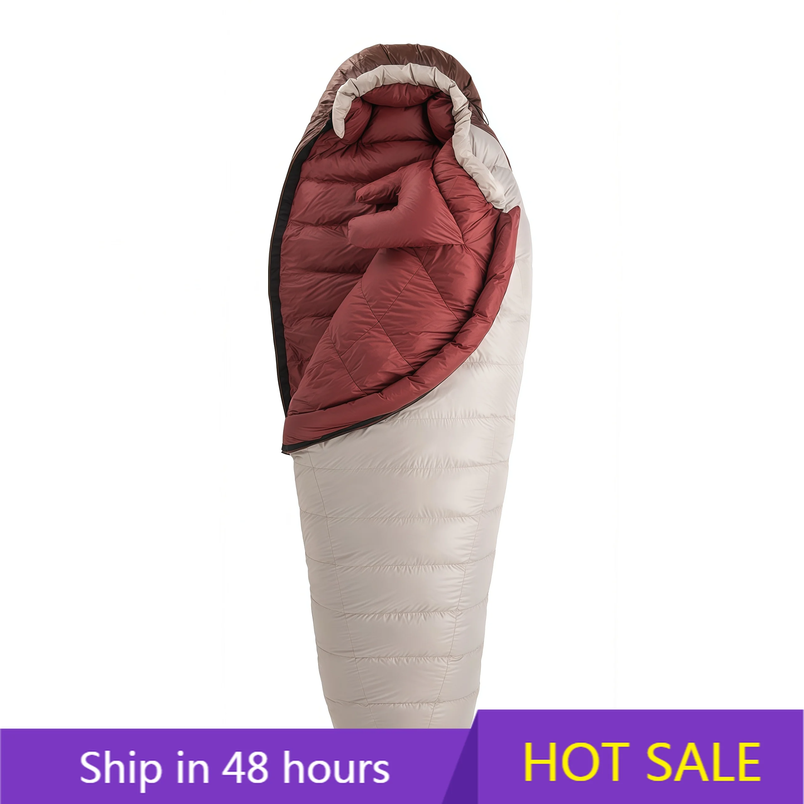 

YTYIN Adult Mummy Style Portable Lightweight Warm Cold Protection Sleeping Bag Snowbird Duck for Outdoor Camping Minus 20 Nylon