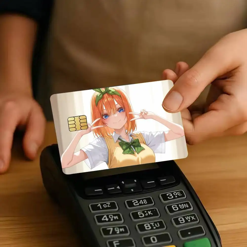 Y-Yotsuba N-Nakano Sticker Film Tape Skin for Credit Card Debit Card Waterproof Stickers