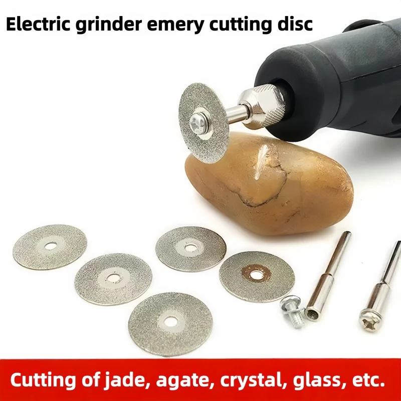 Diamond Cutting Grinding Wheel High-Hardness Multi-Purpose Saw Blade 3mm Shank for Electric Rotary Tool Jade Small Cutting Disc