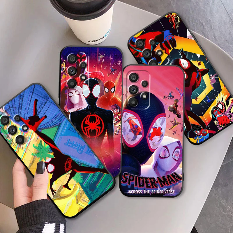 M-Marvels SpiderMan Cool Anime For Samsung A53 A52 A33 A32 A51 A71 A21S A13 A73 A50 A22 A23 A03 A72 A54 A12 5G Black Cover