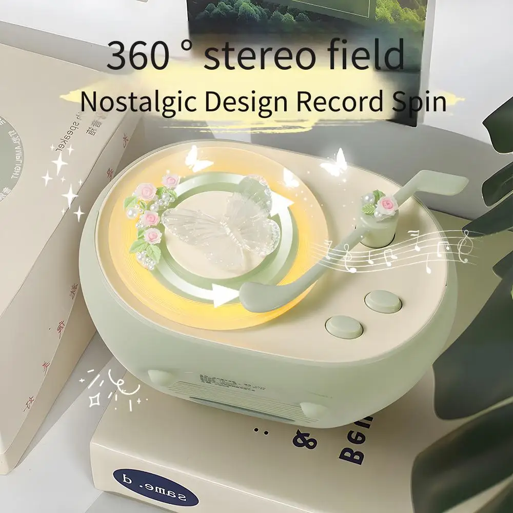 Wireless Bluetooth Speaker with Atmosphere Light for Girlfriends And Female Friends Practical Night Light Portable Speakers