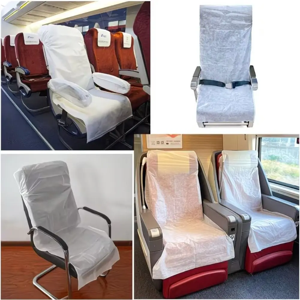 Non Woven Disposable Seat Cover Thickened Lightweight Chair Cover Dirt-proof Breathable Travel Seat Cover Public Transport