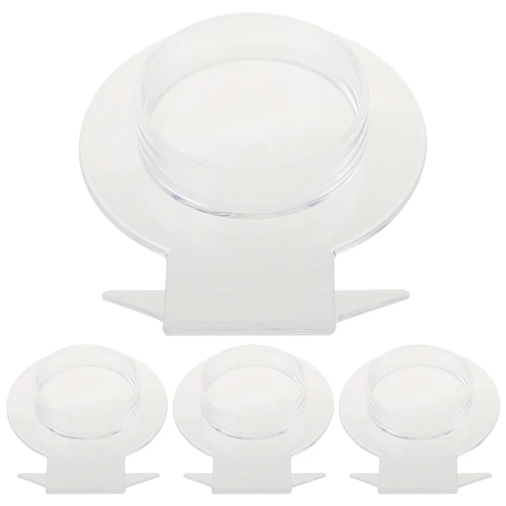 

4 Pcs Emerald Display Props Monitor Stands Bracelet Acrylic Ornament Transparent