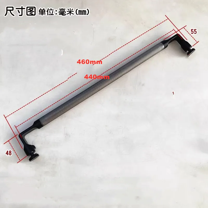 Dual color 304 stainless steel bathroom glass door handle Shower room door handle Bathroom sliding door 440 hole(SJ-2079C)