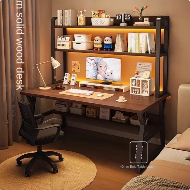 

80/100cm home Child/adult living room office pc desksimple study desk table Storage computer table With bookshelf