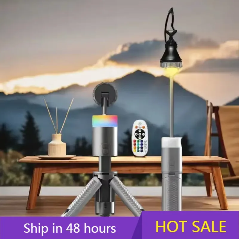 

POWER LEAP Waterproof LED Night Atmosphere Light Telescopic Camping Lantern 8000mAh Adjustable Brightness LED Work Lights for Po