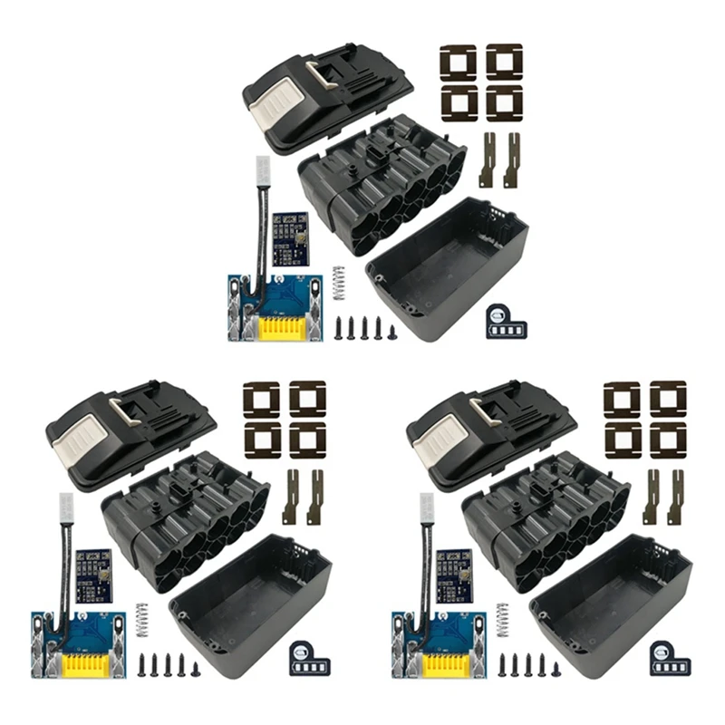 3X BL1830 10X 21700 Battery Case PCB Charging Protection Circuit Board Shell Box BL1860 For MAKITA 18V 3.0Ah 9.0Ah House