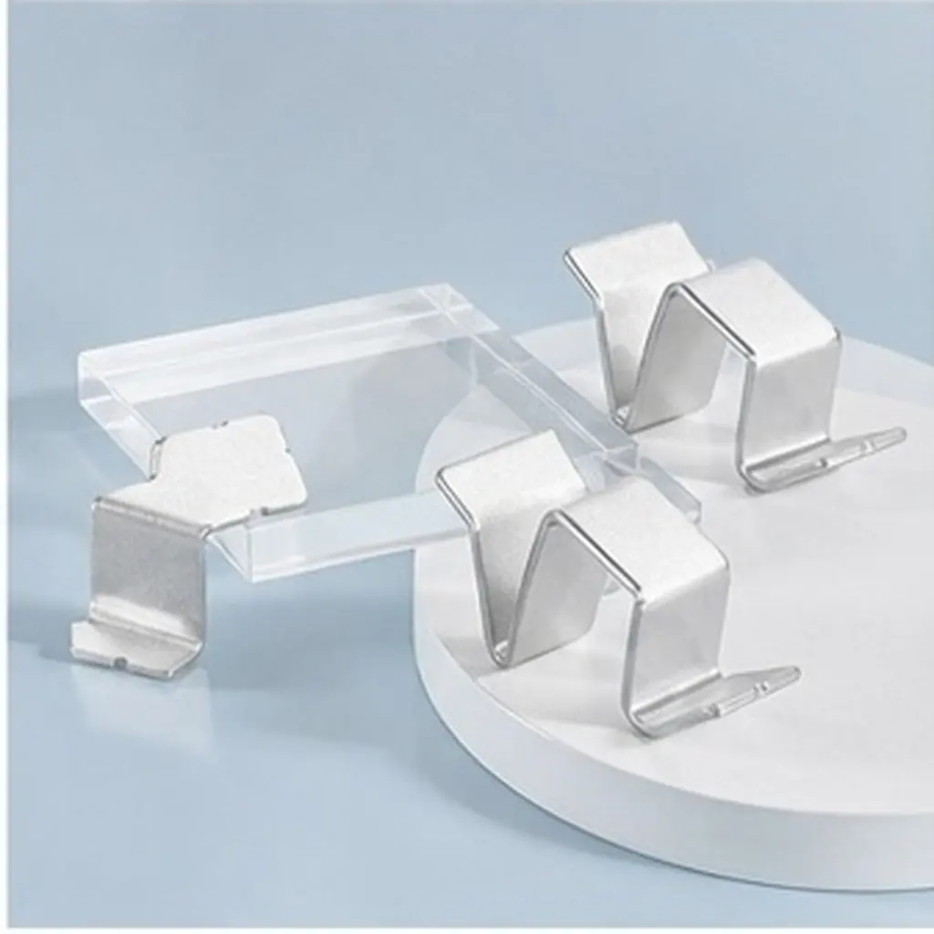 10 Pcs Bookcase Shelf Pegs Clips for Cabinet Shelves Rack Filing Clamps Support