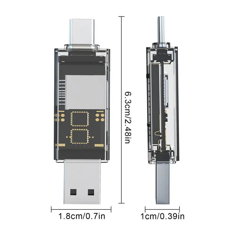 Computer cellulare Dual Use Typec multifunzionale All InOne OTG Card Reader Mini TF Camera SDCard 3.0 Memory Card