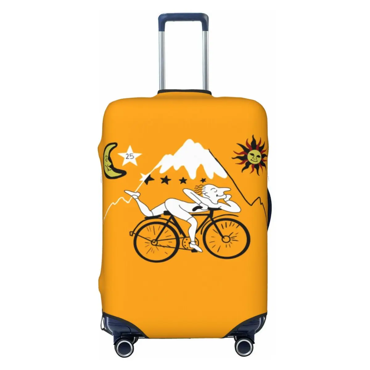 

Классический чехол для багажа «День велосипеда» Альберт Хоффман, милый защитный чехол для чемодана с кислотой ЛСД, костюм для 18-32 дюймов