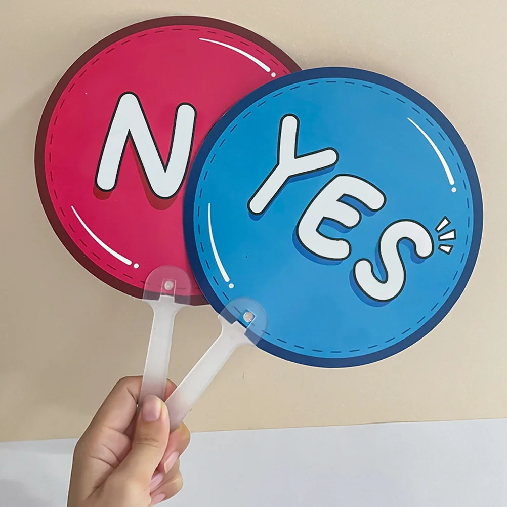 10 قطعة من البلاستيك نعم لا المجاذيف لوحات الاستجابة للفصول الدراسية للطلاب التصويت علامات ردود الفعل الكاذبة الحقيقية وسائل تعليمية محمولة باليد