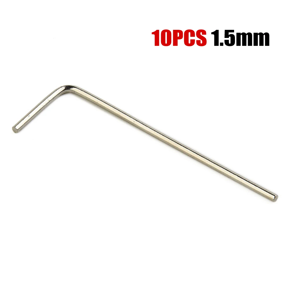 High Quality Wrench Hand Tools Optional Silver Small Steel 1.5-6mm 10pcs Hex Wrench Hexagon Wrench Key Wrench Garden