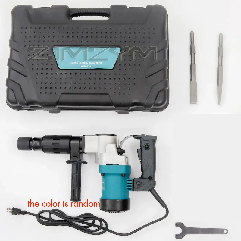 Heavy Duty Electric Hammer, Impact Demolition Hammer, Handheld Electric Pick Wall Demolition, Water Electricity Installation