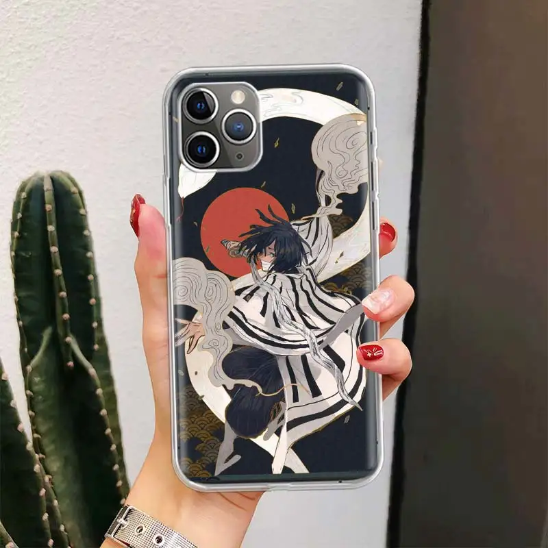 Demon Slayer Obanai Iguro For iPhone 16 15 14 13 12 11 Pro Max Phone Case X XS XR 7 Plus Print 8 SE Apple Fundas Cover Coque 11