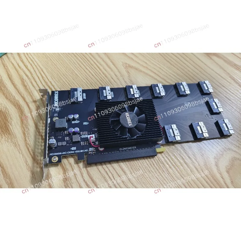 4.0 Switch expansion card 10 * SFF-8654 8i U.2 NVMe expansion AI graphics card expansion