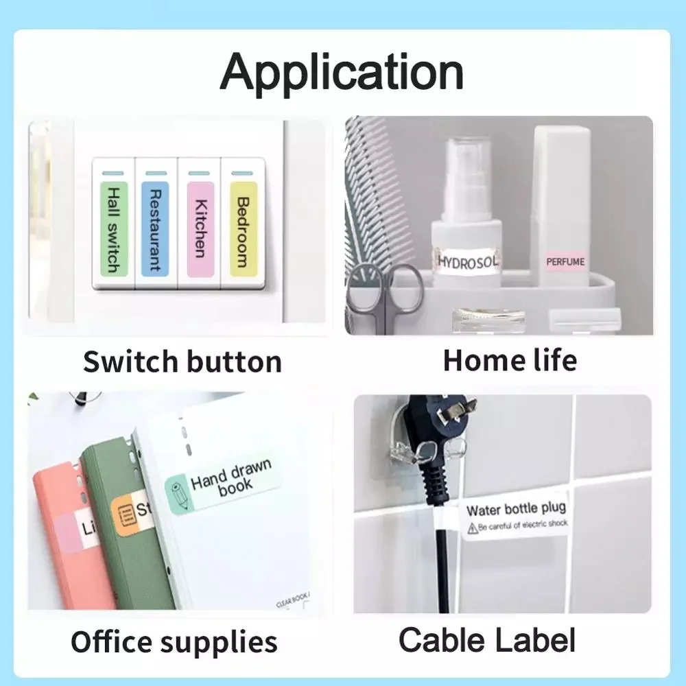 NIIMBOT identifies Fiber optic cable labels for color pattern labels D11/D110/D101 paper data lines Label Organizer Network