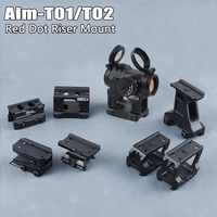 Tactical T01 T02 Red Dot Fast Riser Mount R5 Optics Sight Scope UNITY Offset Riflescope Bracket 1.57/1.92/2.91 inches High Base