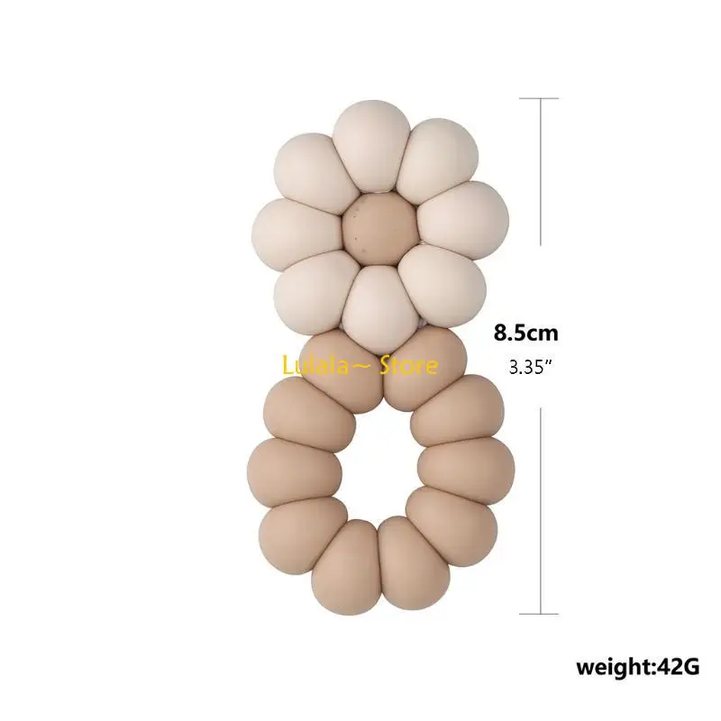 

Y4QA Baby Newborn Teething Molar Toy Infants Rattle Chewable Nursing Biting Chewing