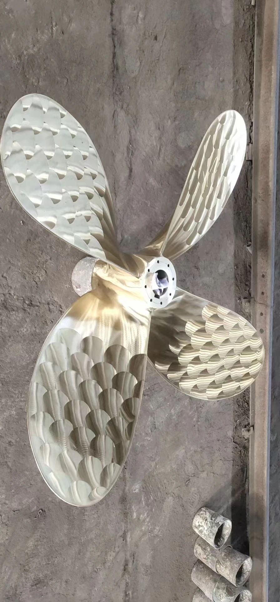 Venda quente 1400mm 56 polegadas hélice de bronze marinho para barco