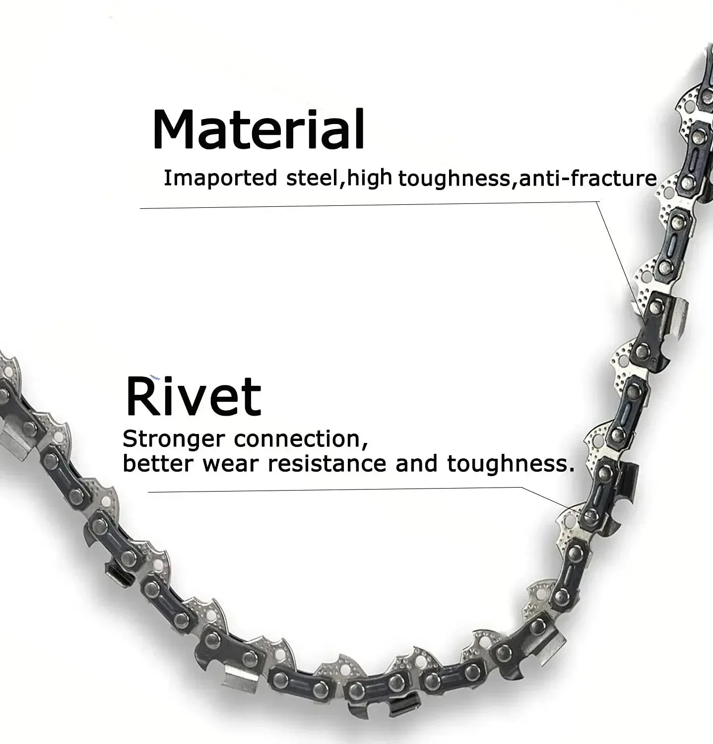 4/6/8Inch Metal Chainsaw Saw Mini Steel Chainsaw Chain Chainsaw Wood Cutting Chainsaw Accessories