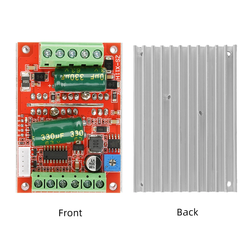 تيار مستمر 9-60 فولت 400 واط BLDC ثلاث مراحل فرش PWM موتور تيار مباشر مع قاعة وحدة تحكم المحرك محرك مجلس دعم 0-5 فولت PLC التحكم التناظري
