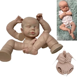 19-20 Inch Loulou Bebes Rerbon de Silicona Painted or Unpainted Doll Kits Handmade Lifelike Bebe Newborn Doll Unassembled