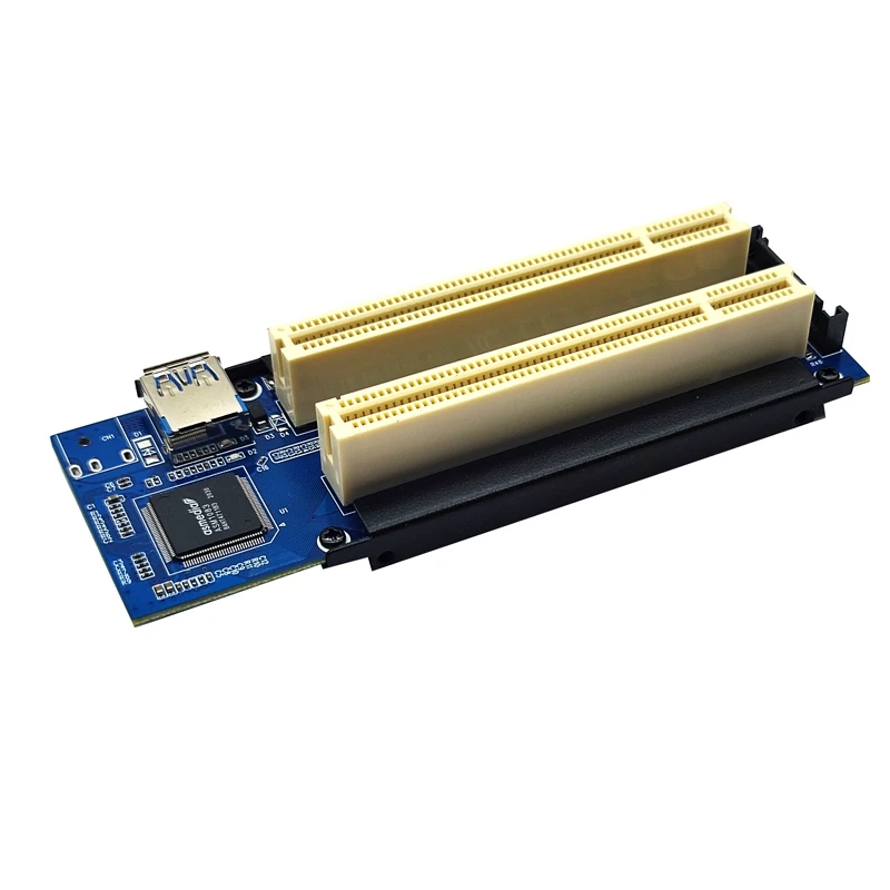 1 Set PCI-E To Dual PCI Expansion Card Adapter ASM1083 Support Capture Card Golden Tax Card