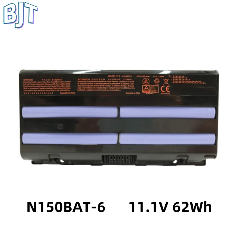 

11.1V 62Wh New N150BAT-6 Laptop Battery For Clevo N155SD N150SD N150SD N170SD For SAGER NP7155 NP7170 XMG A505 A726 6Cell
